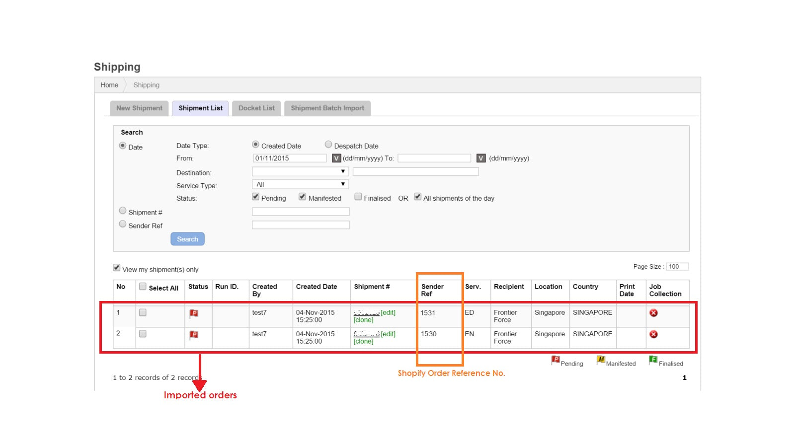 DTDC Express Screenshot