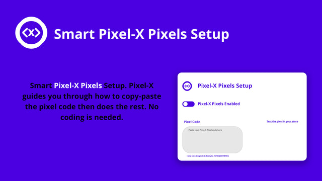 Installation transparente de Pixels de suivi avec Pixel-X