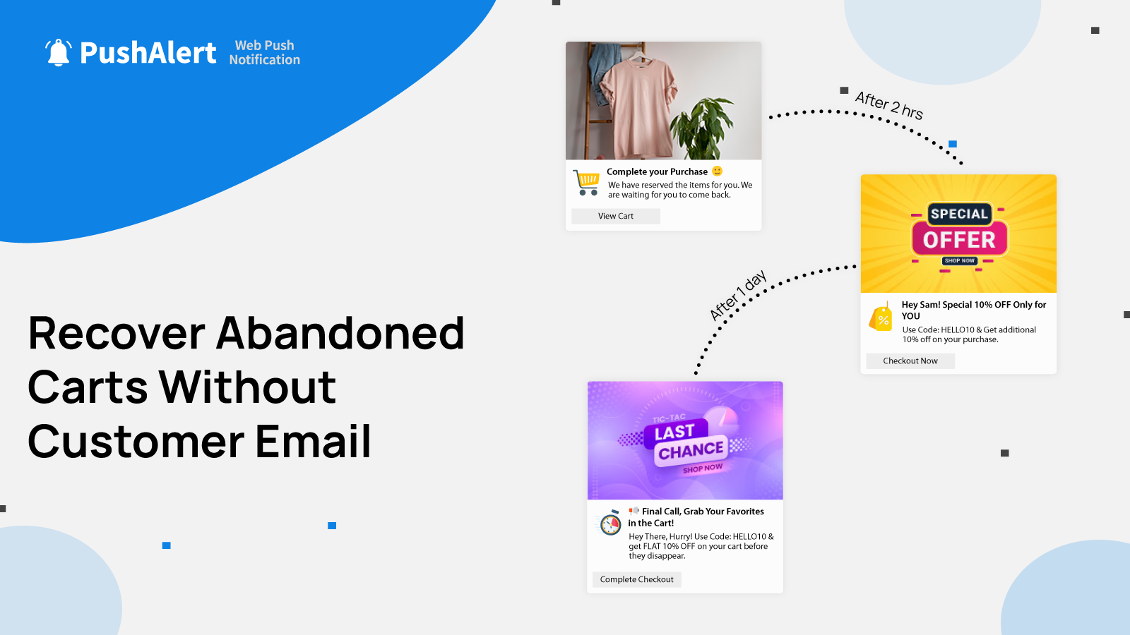 Récupérer le panier abandonné sans email du client, avec notification