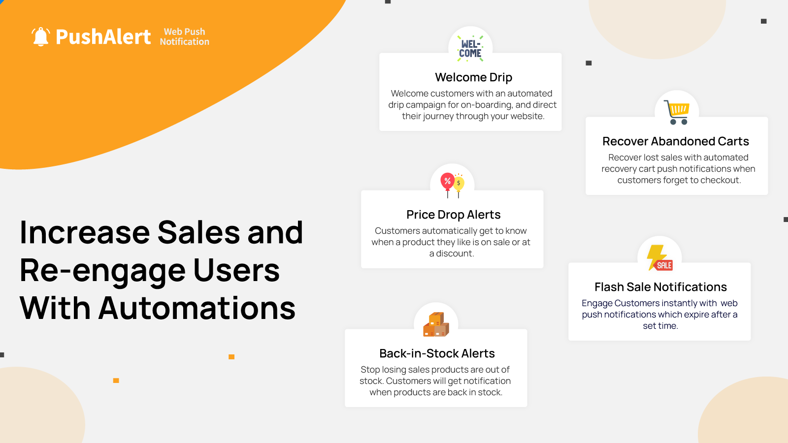 Aumente as vendas e reengaje clientes com alertas automatizados