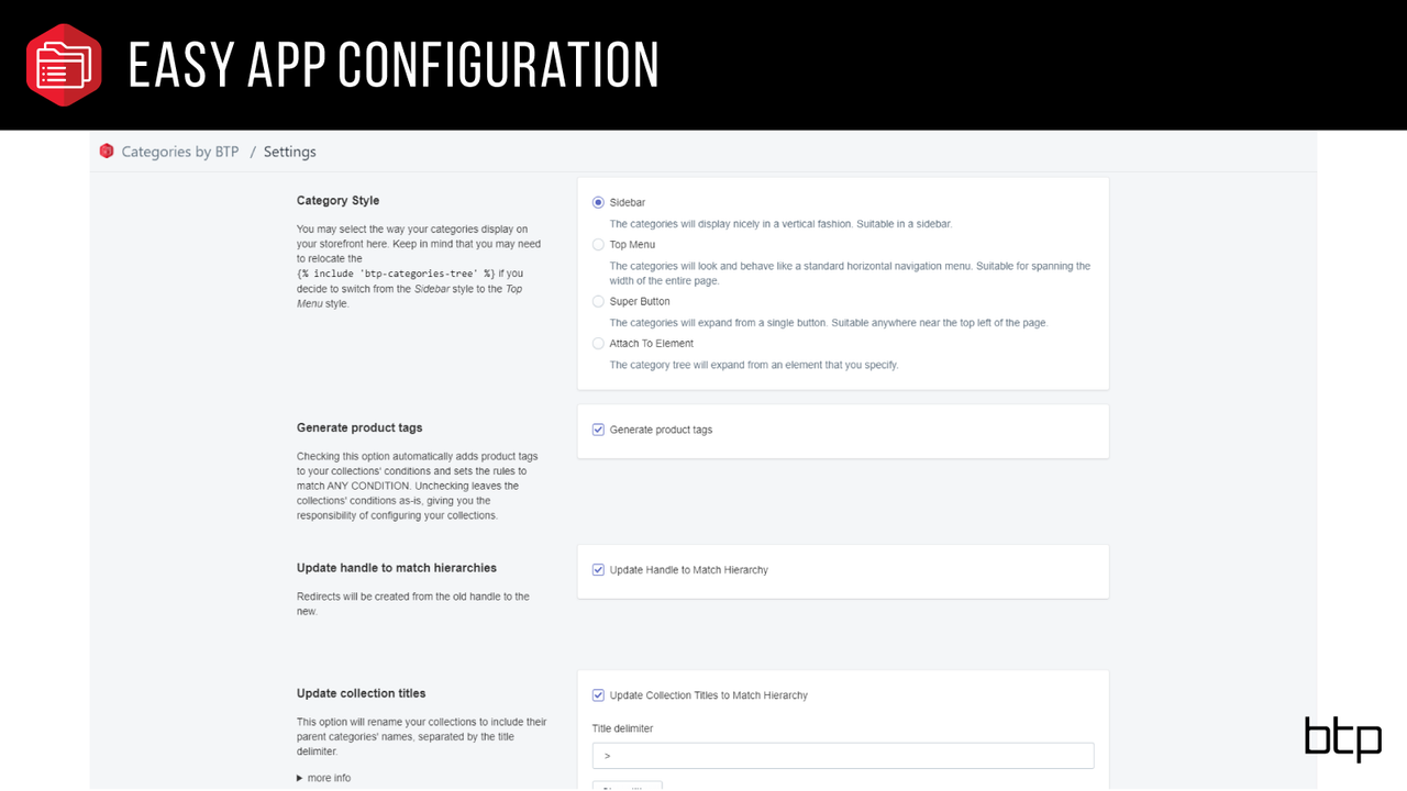 Eenvoudige app-configuratie