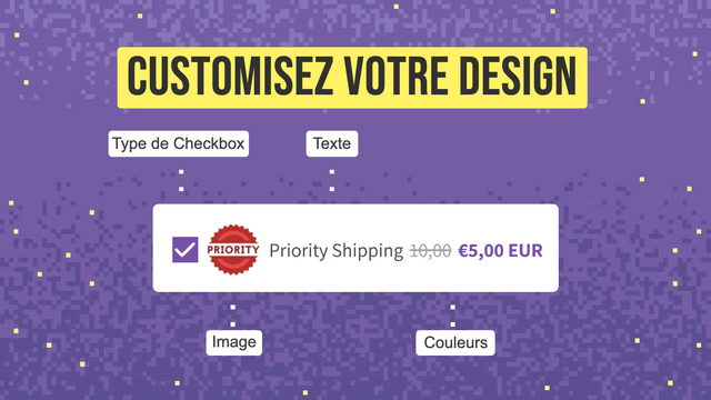 customisez le design de votre upsell checkbox