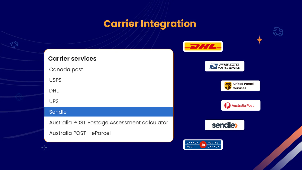 Transportør integration