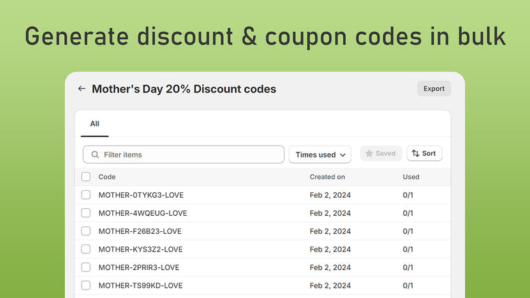 Bulk Discount Codes | Dyno Screenshot
