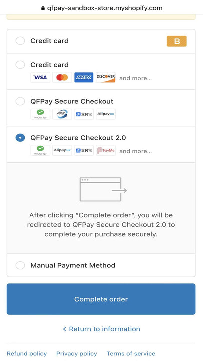 Shopify Checkout Payment Gateway List