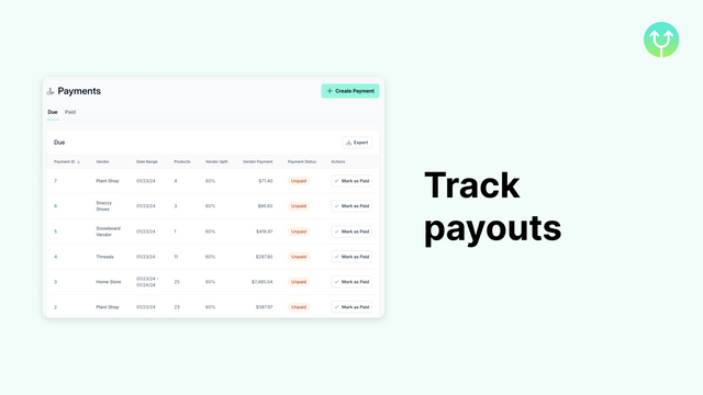 Suivez les paiements avec l'historique des paiements et les automatisations de ConsignMint