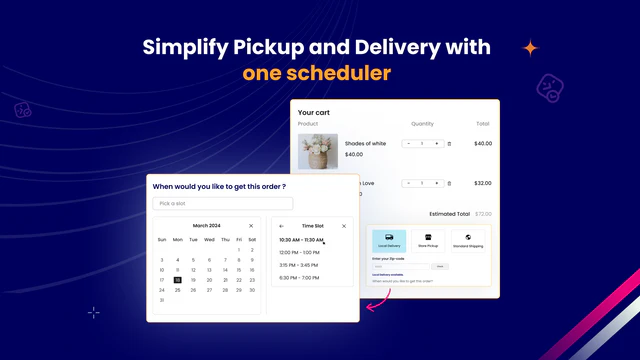 Local Delivery Date Store Pickup slot picker