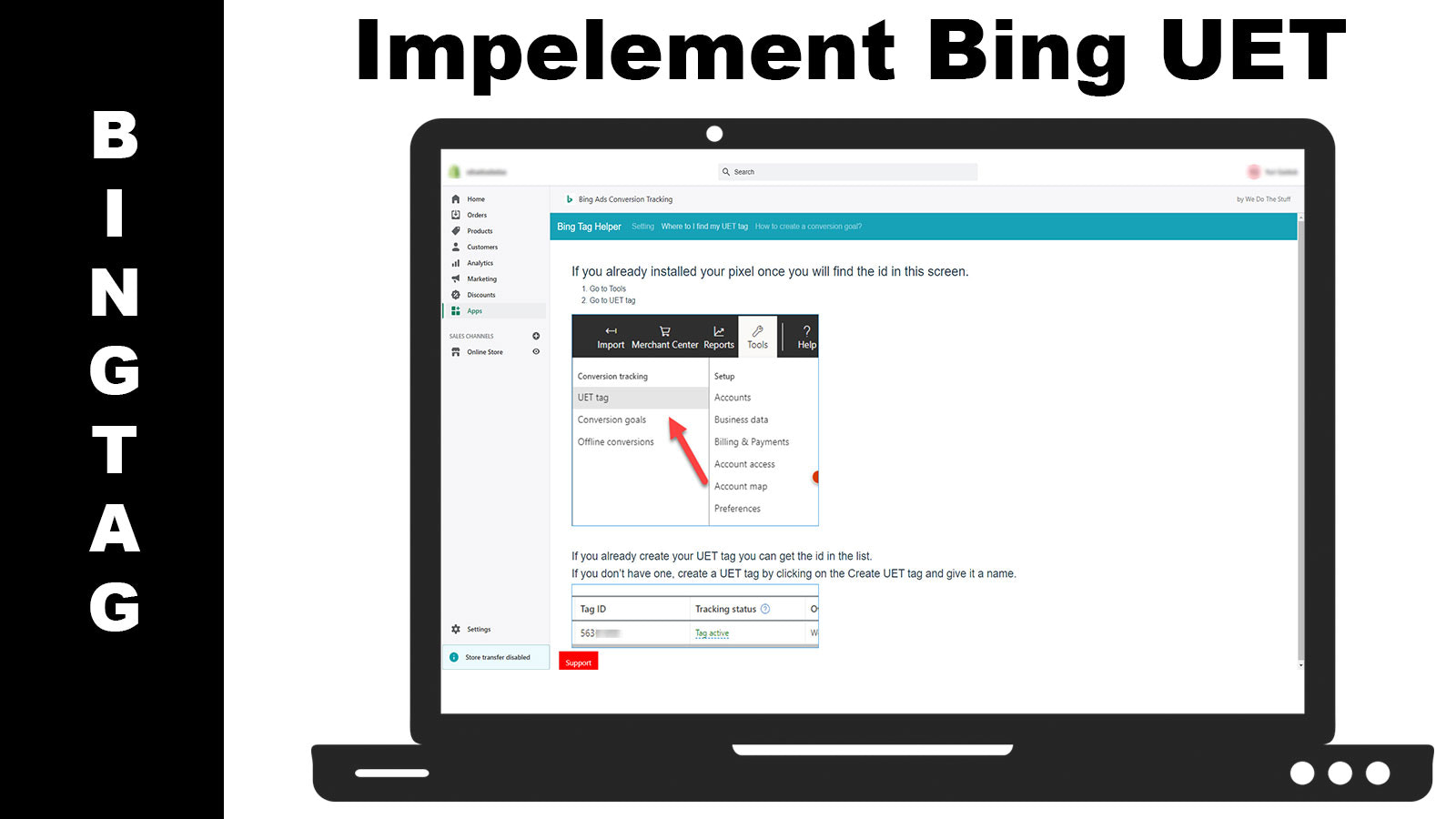 Instrucción de seguimiento de conversiones UET de Bing Ads