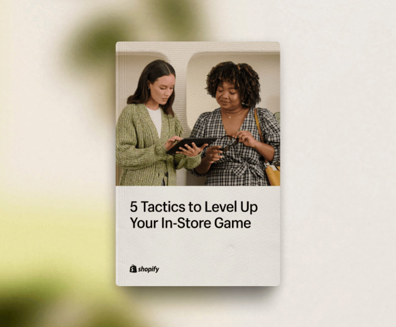The cover of the essential in-store playbook from Shopify.