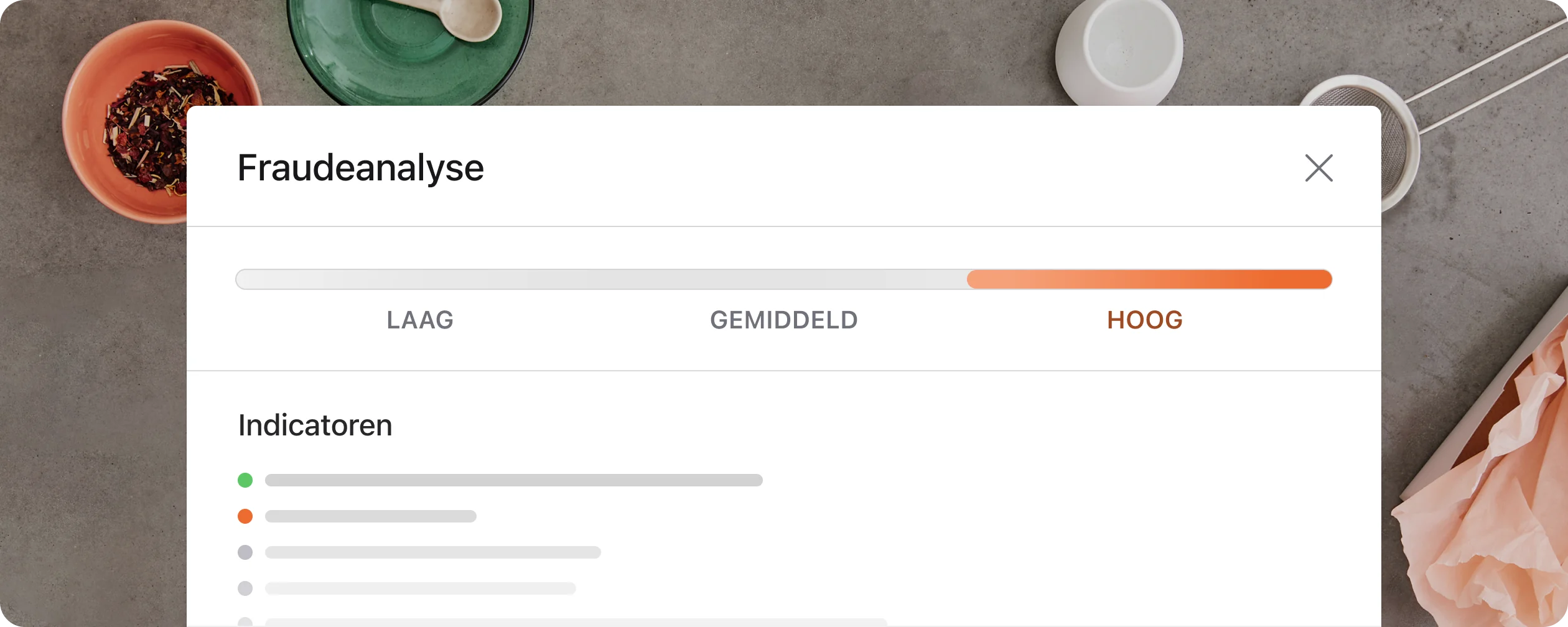 Dashboard voor fraudeanalyse