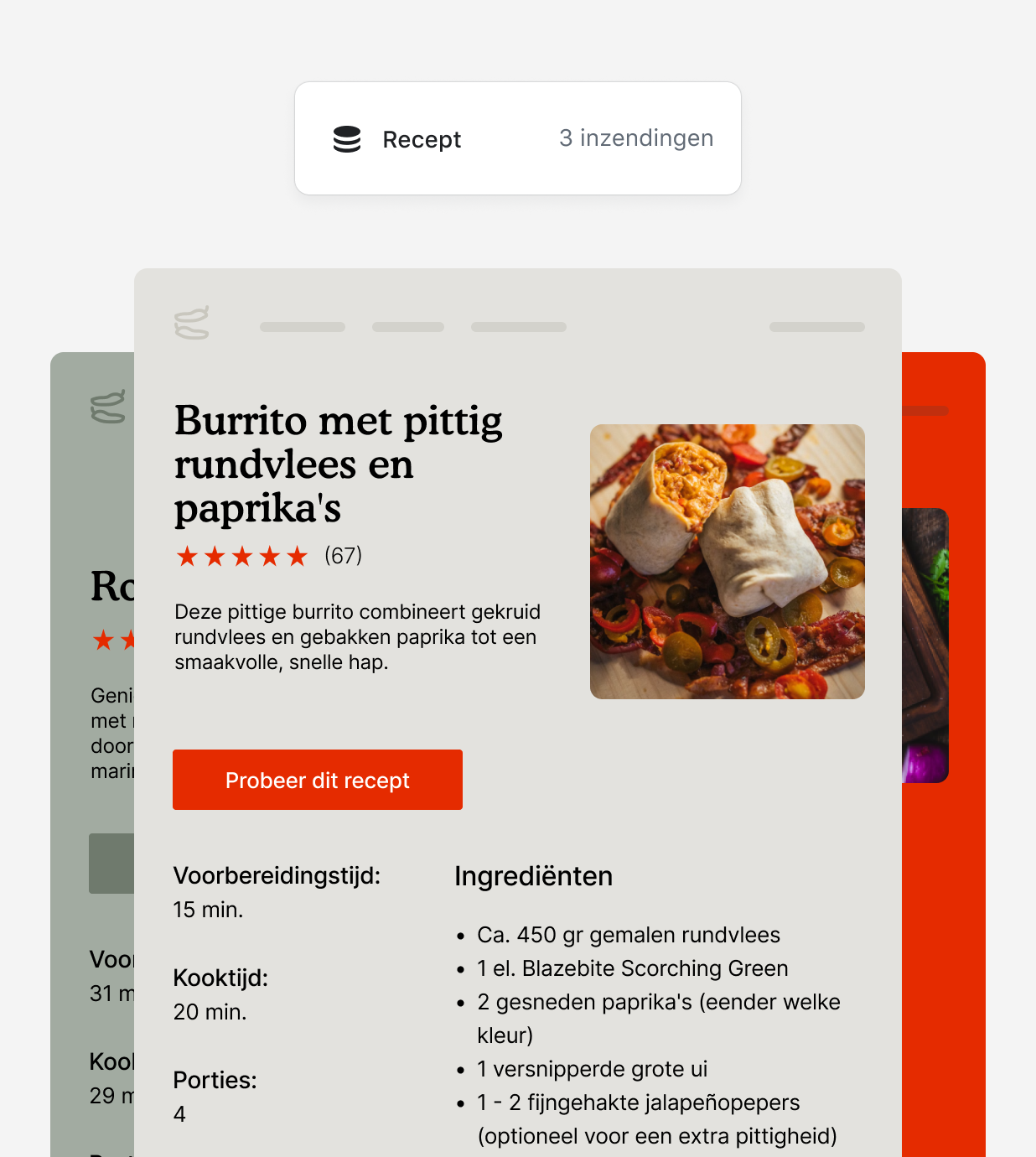 Recepten in een winkel voor hete sauzen. Je ziet hoe je met metaobjecten aangepaste contentsoorten kunt toevoegen