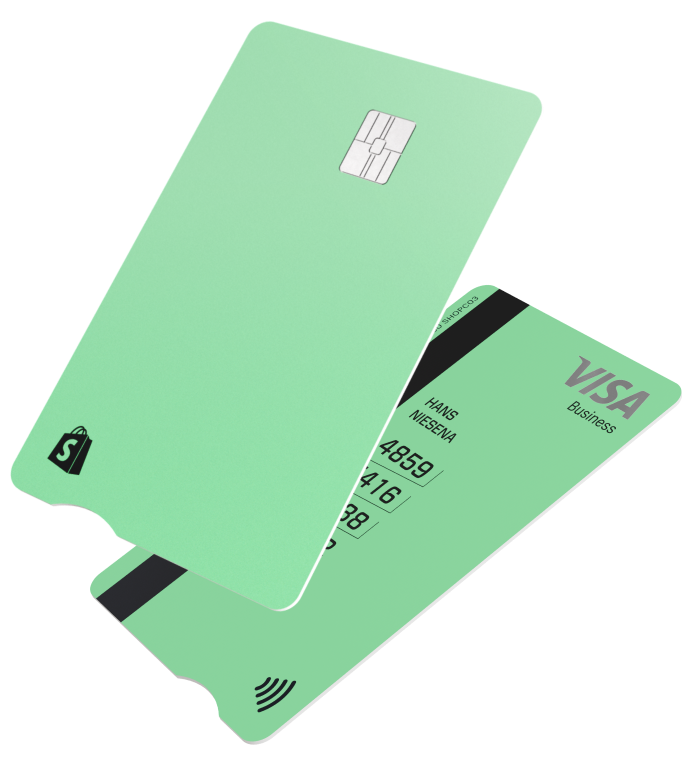 Shopify Credit pay in full business card