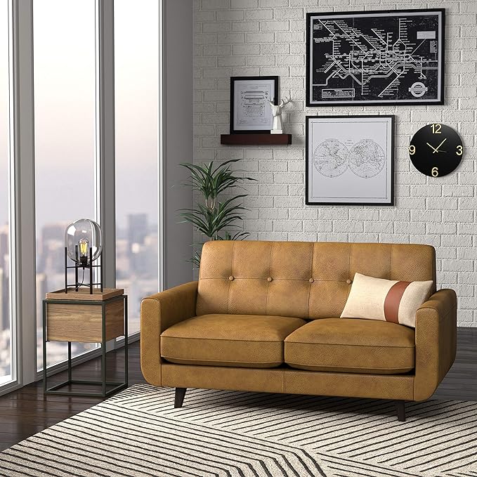 Amazon Brand - Rivet Sloane Mid Century Modern Loveseat Sofa