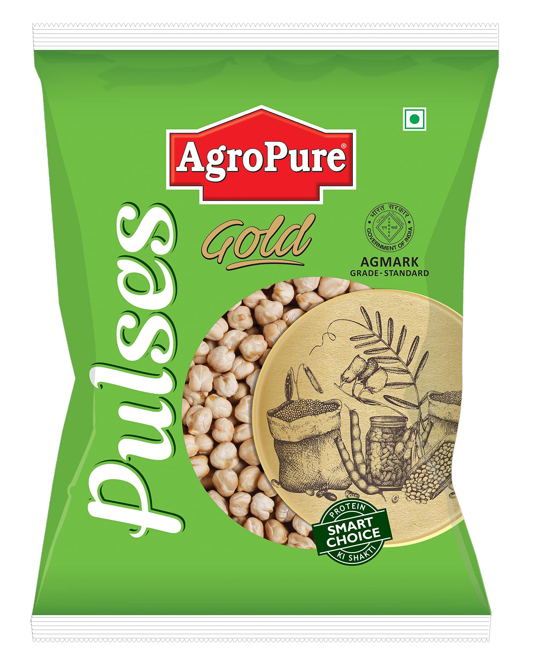 AgroPure Kabuli Mexico - 500g|Pack of 1|Rich in Nutrients | Uniform Particle Size |Unadulterated