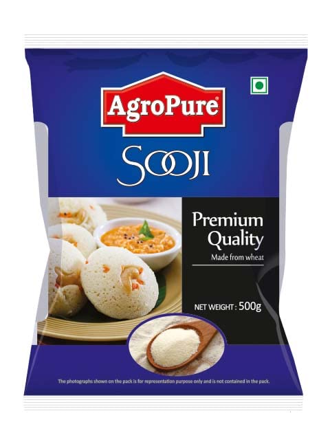 AgroPure Sooji/Rava- 500 g |Pack of 1|Rich in Nutrients | Uniform Particle Size |Unadulterated