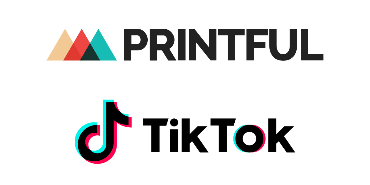 Printful and TikTok logos