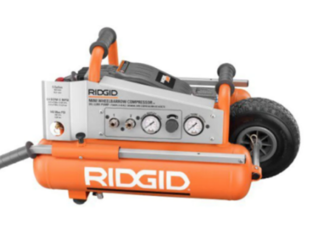 RIDGID Air Compressor 5-Gallon Mini Wheelbarrow