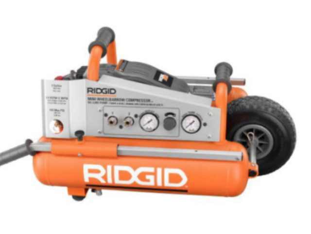 RIDGID Air Compressor 5-Gallon Mini Wheelbarrow 