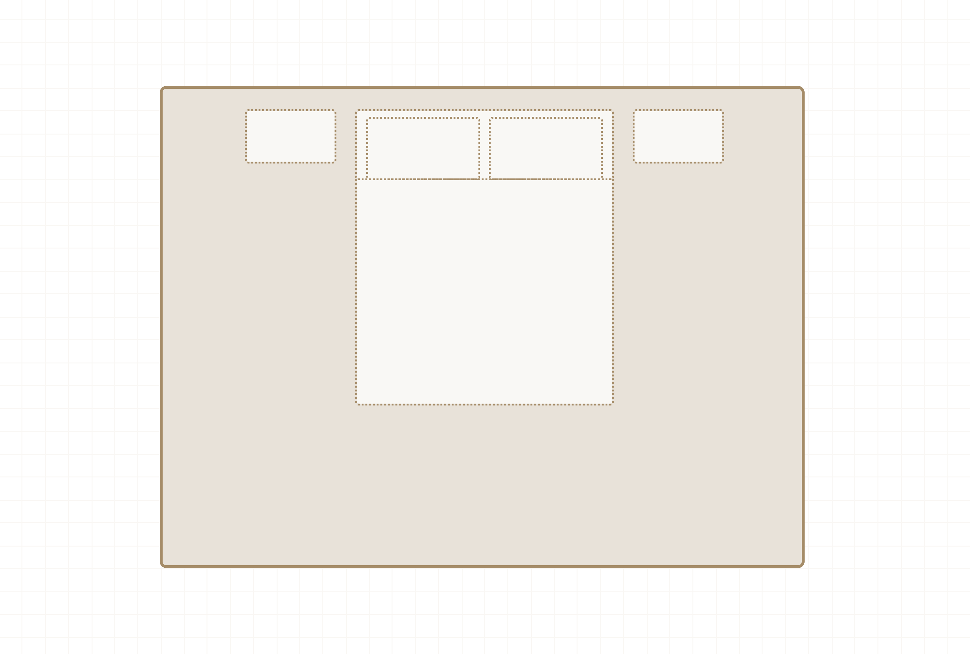 Diagram of rug beneath bed and nightstands