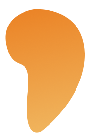 orange shape background