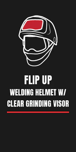 Flipup welding helmets