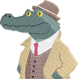 Wizualizacja Haftu Aligator - Dali Gator