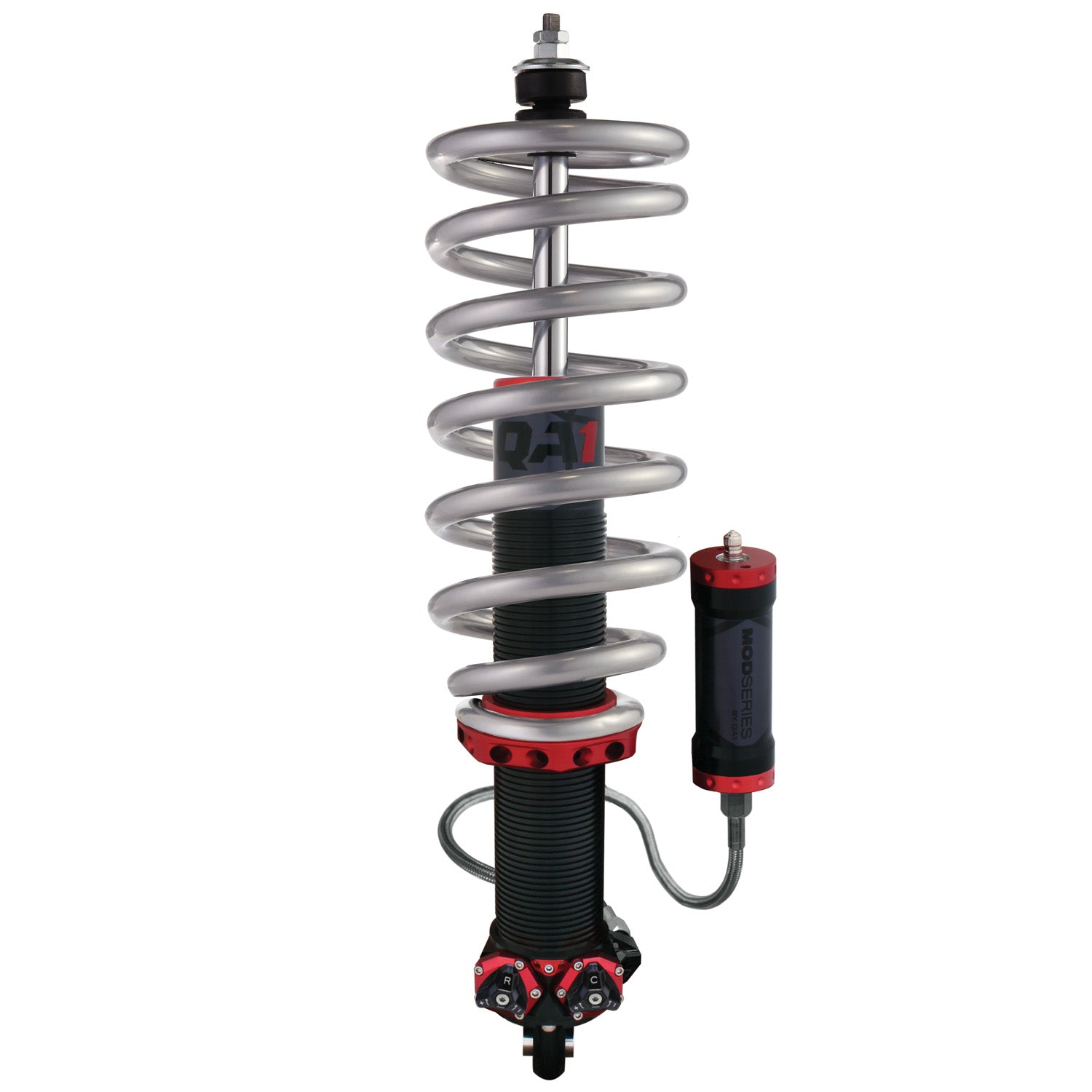 QA1 MOD Series Front Coilover Kit   Double Adjustable, Tapered Pigtail Spring, 550 lbs/in Rate   1964 1967 Buick Skylark
