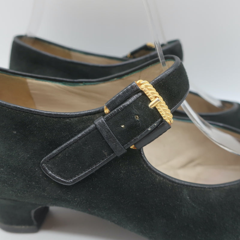 Vintage Chanel Cap Toe Mary Jane Pumps