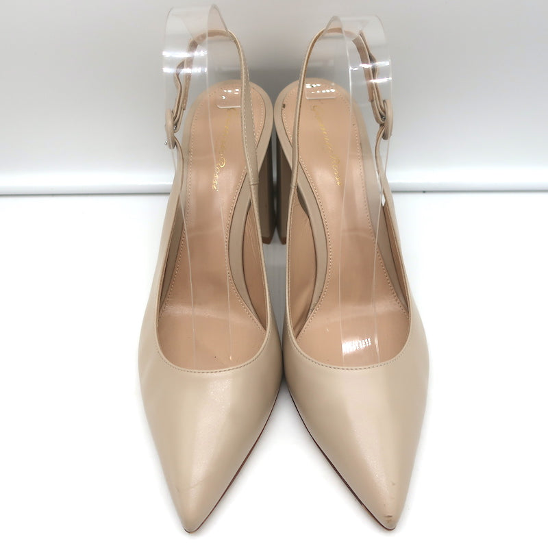 Pre-Owned Louis Vuitton Patent Leather Nude Pumps Size 39 US 8