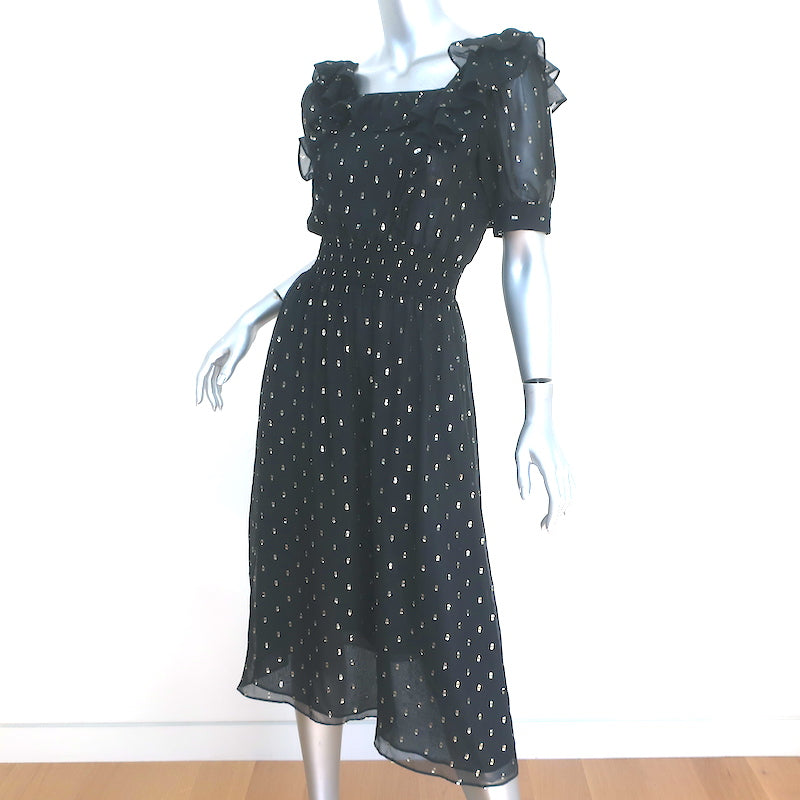 Ba&Sh Polka Dot Print Long Dress S