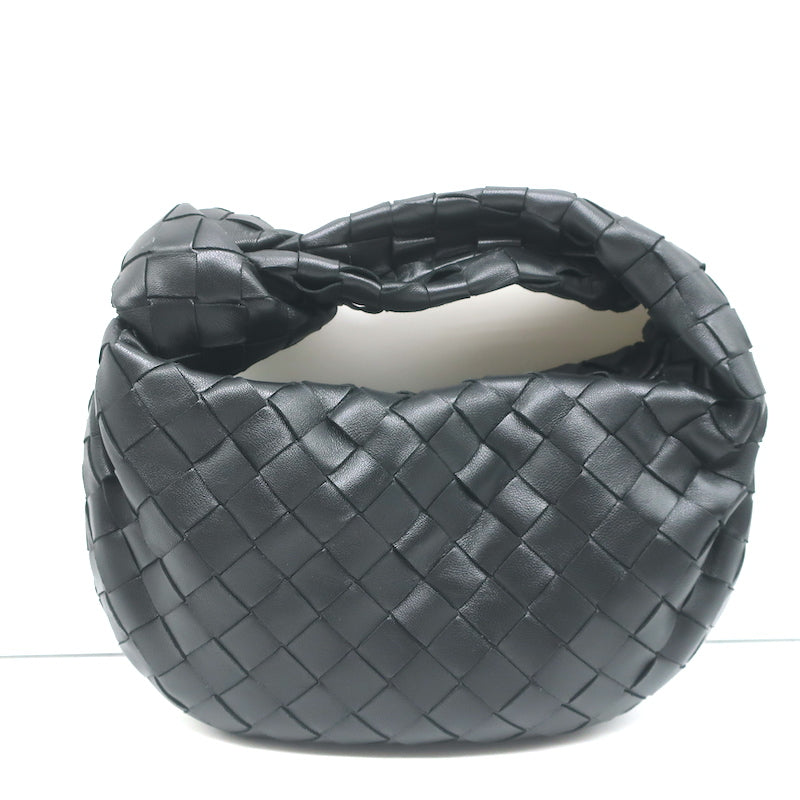 BOTTEGA VENETA Jodie mini knotted intrecciato metallic leather