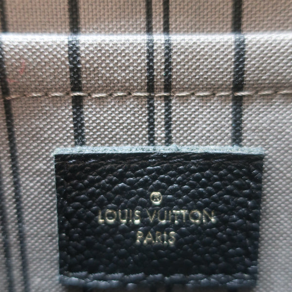 Louis Vuitton Womens Montaigne Black Empreinte Leather MM – Luxe Collective