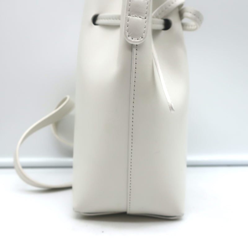 Mansur Gavriel Beige Saffiano Leather Mini Bucket Bag