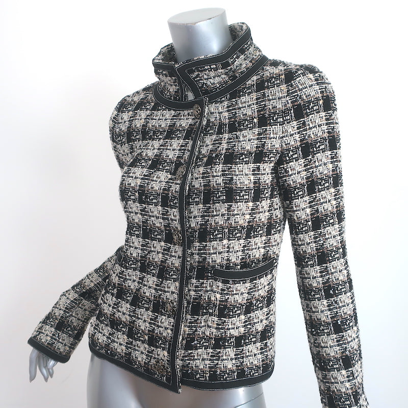 Aqua Women's Tweed Jacket - 100% Exclusive - Multi - Size XL - Black Mult