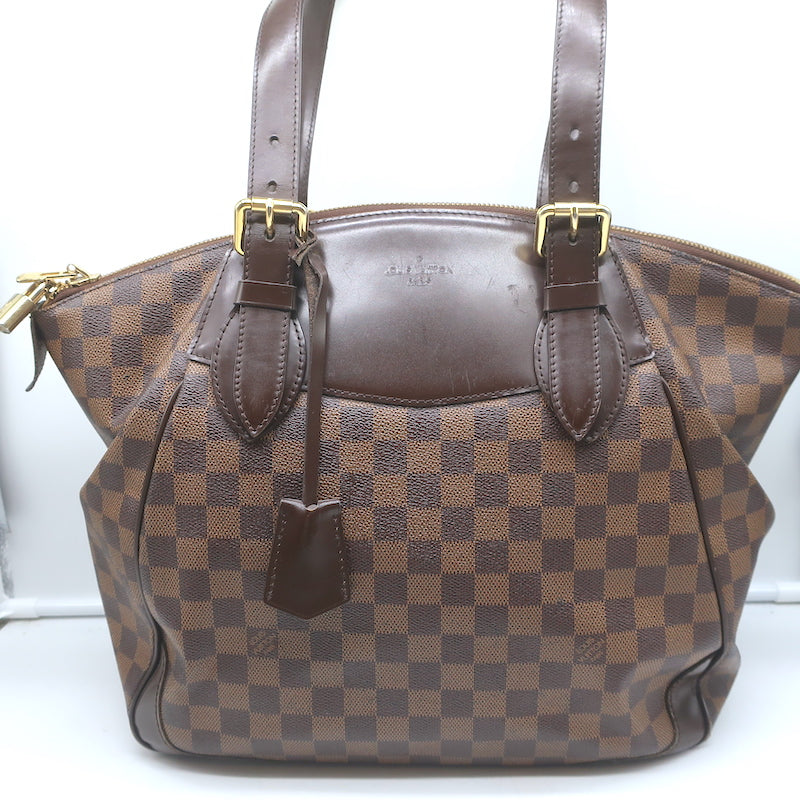 Louis Vuitton Brown Canvas Damier Ebene Shoulder Bag