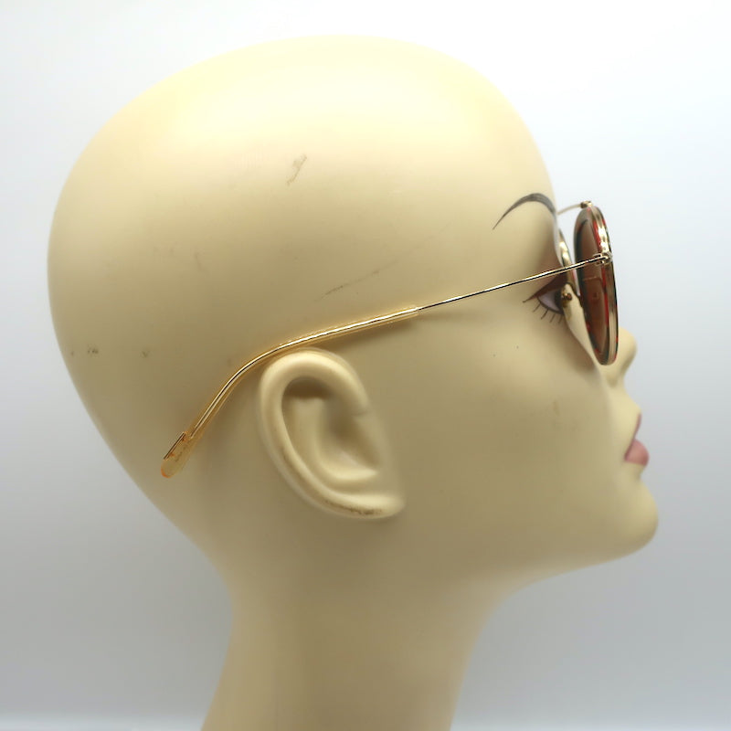 Krewe Conti Mirrored Round Sunglasses Carnevale/Gold