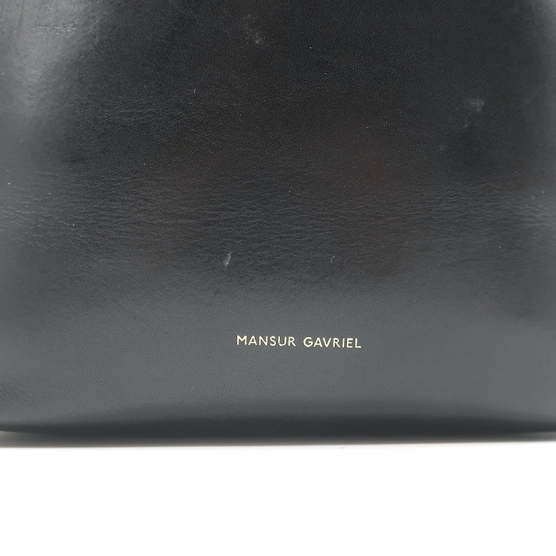 Mansur Gavriel Mini Mini Leather Bucket Bag in Metallic