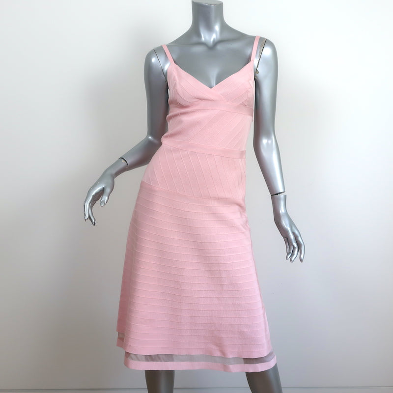 Prada Grosgrain Ribbon Dress Light Pink Size 40 Sleeveless Fit & Flare –  Celebrity Owned
