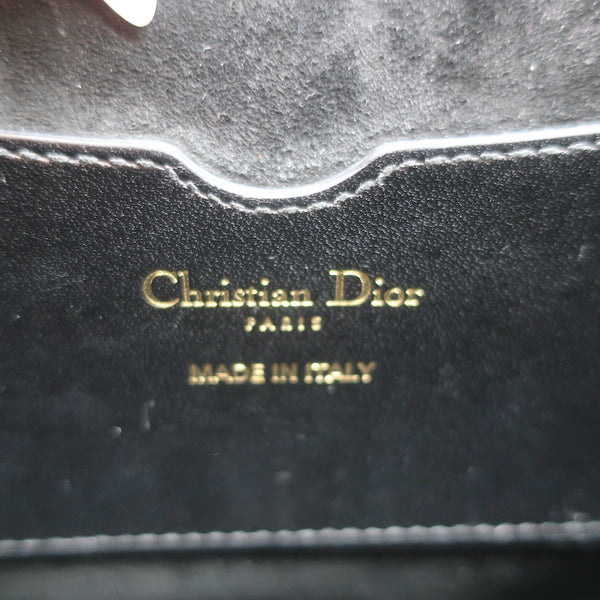 CHRISTIAN DIOR Bobby Medium Calfskin Leather Shoulder Bag Black