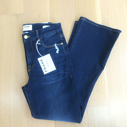 Frame Denim Le High Skinny Raw Hem Studded Hazelwood Jeans Size 27 Measure  25x28 | eBay