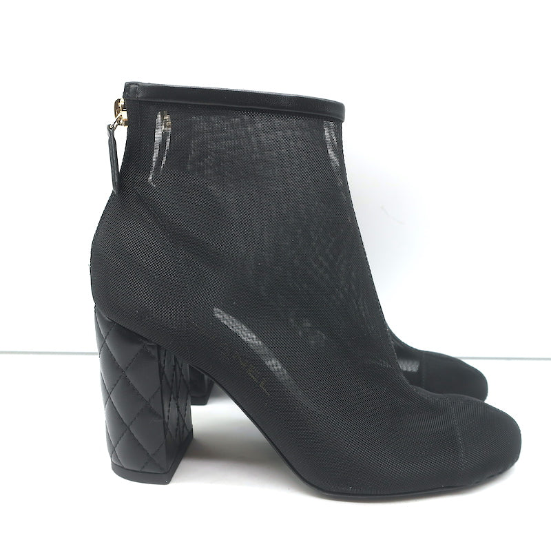 chanel ankle boots 36.5