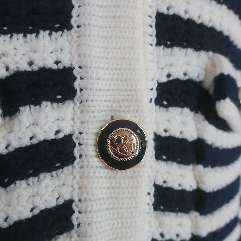 Gamden Striped Cotton Cardigan