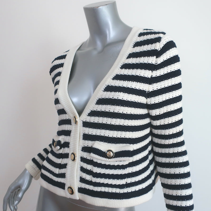 Cardigan gamden ecru stripe