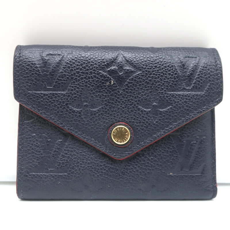 Louis Vuitton Victorine Wallet Black/Beige Monogram Empreinte