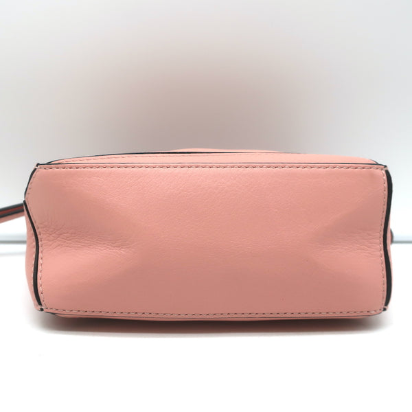 Loewe Puzzle Mini Bag Pink Leather Crossbody NEW – Celebrity Owned