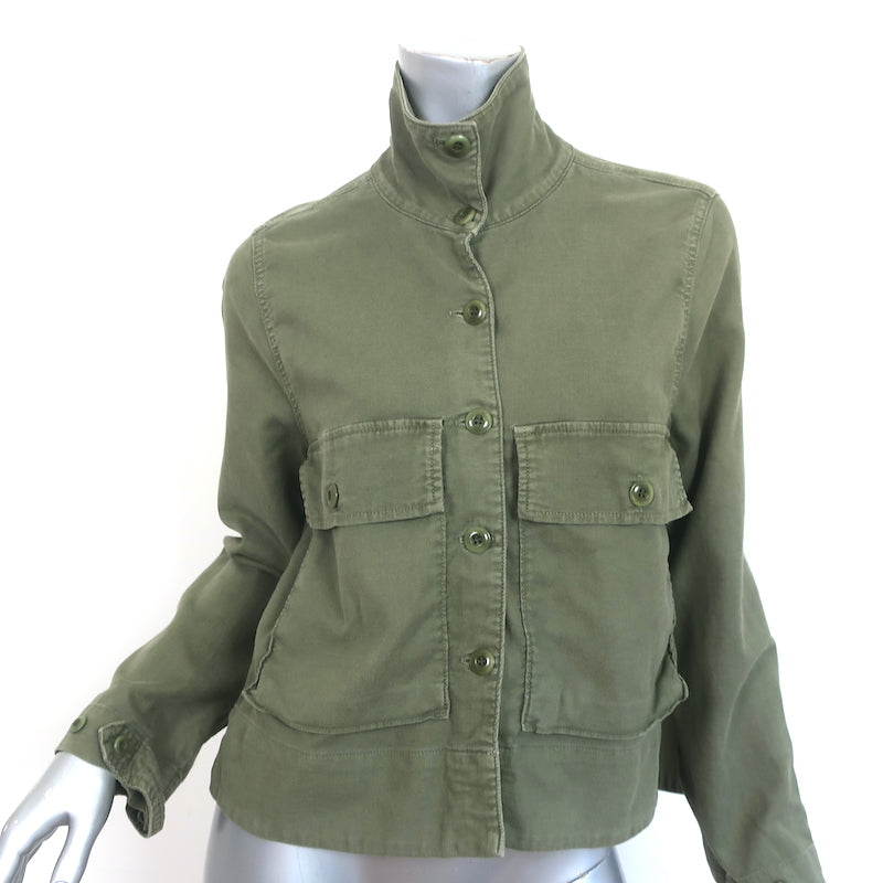 Image of THE GREAT Swingy Army Jacket Green Size 2