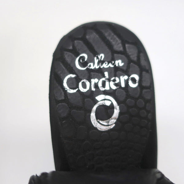 Calleen Cordero Platform Wedge Sandals Felipa Black Snake Print