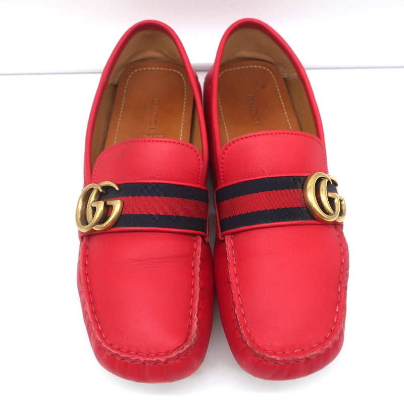 Gucci GG Marmont Web Driver Loafers Leather Size 38.5 – Celebrity Owned
