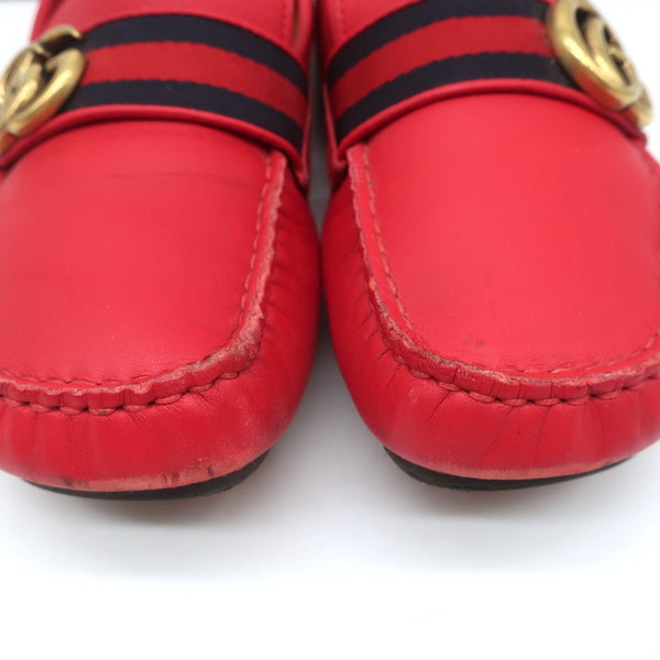 Gucci GG Marmont Web Driver Loafers