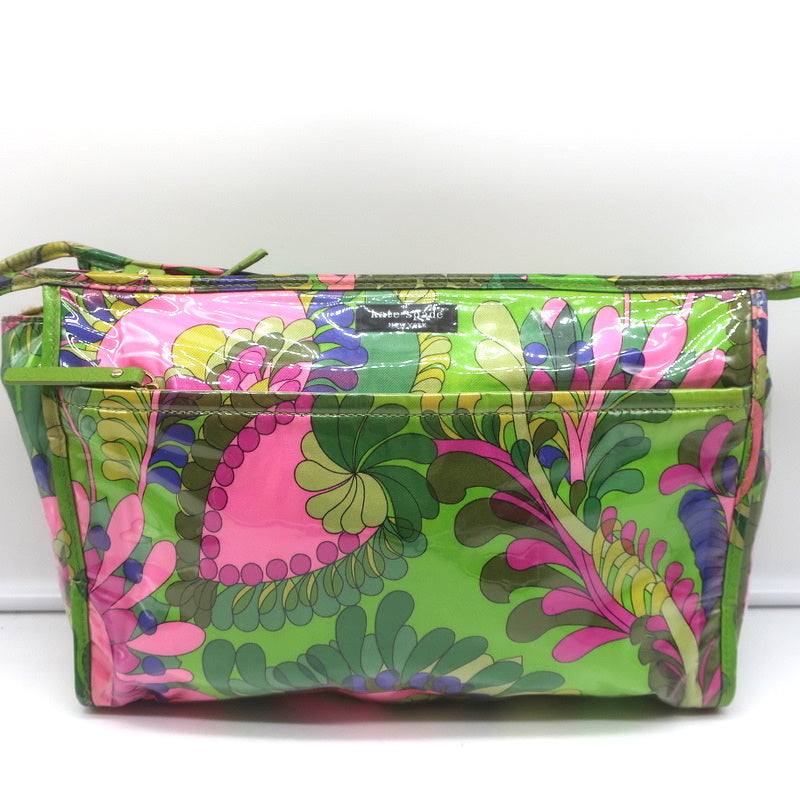Kate Spade Heddy Large Toiletry Bag Green/Pink Printed Cosmetic Bag –  Celebrity Owned